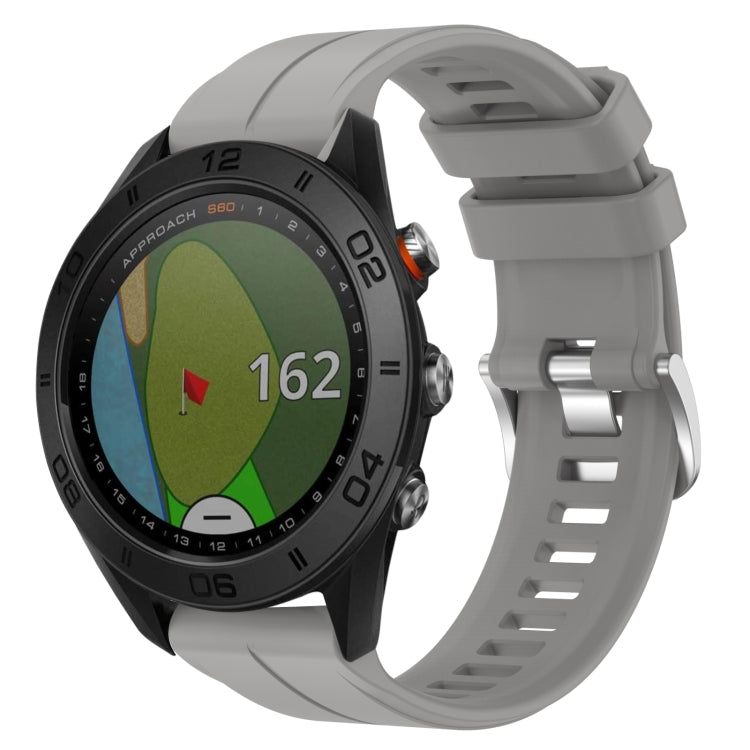 Cinturino in silicone tinta unita da 22 mm, For Garmin Approach S62, For Garmin Approach S60