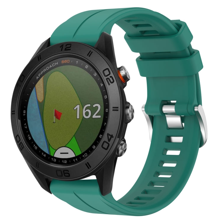 Cinturino in silicone tinta unita da 22 mm, For Garmin Approach S62, For Garmin Approach S60