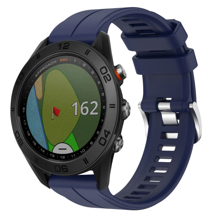 Cinturino in silicone tinta unita da 22 mm, For Garmin Approach S62, For Garmin Approach S60