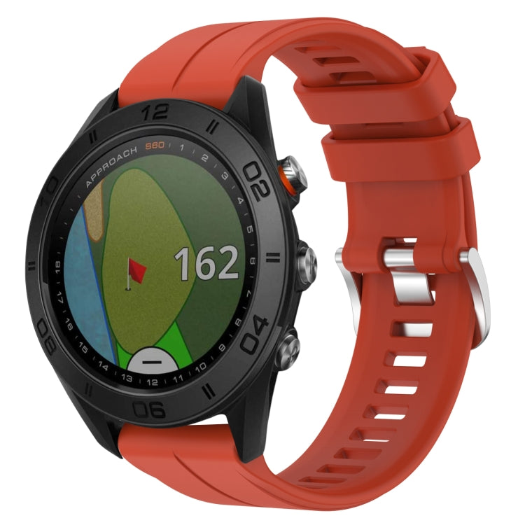 Cinturino in silicone tinta unita da 22 mm, For Garmin Approach S62, For Garmin Approach S60