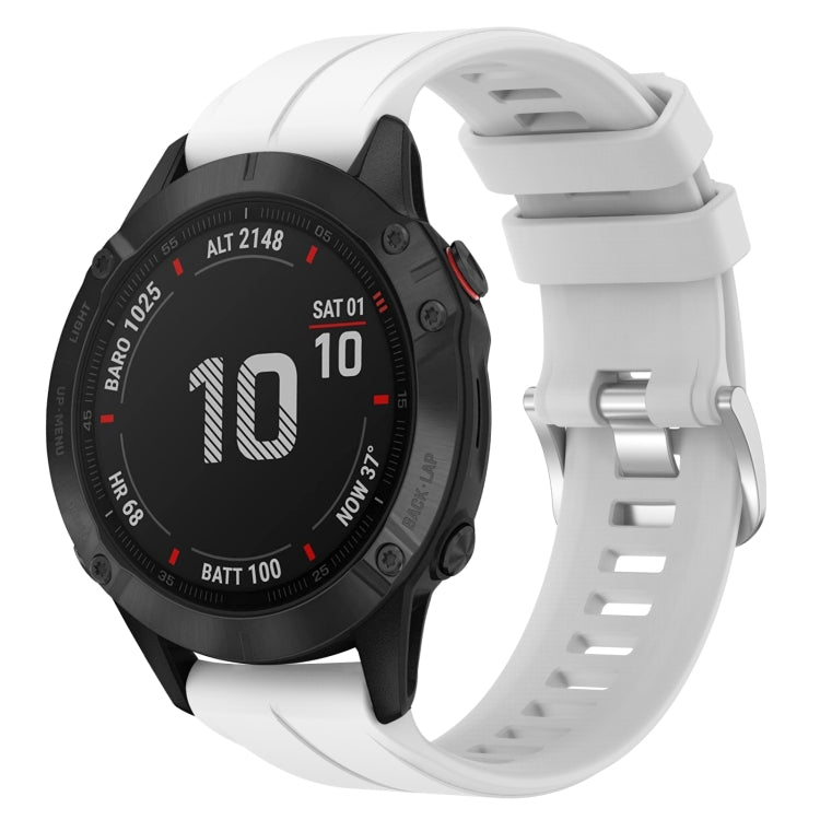 Cinturino in silicone tinta unita da 22 mm, For Garmin Fenix 6 GPS, For Garmin Fenix 6 Pro GPS