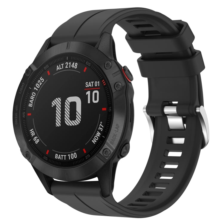 Cinturino in silicone tinta unita da 22 mm, For Garmin Fenix 6 GPS, For Garmin Fenix 6 Pro GPS