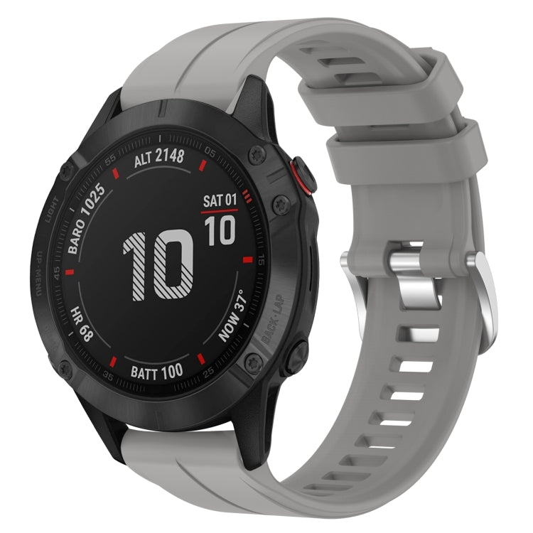 Cinturino in silicone tinta unita da 22 mm, For Garmin Fenix 6 GPS, For Garmin Fenix 6 Pro GPS