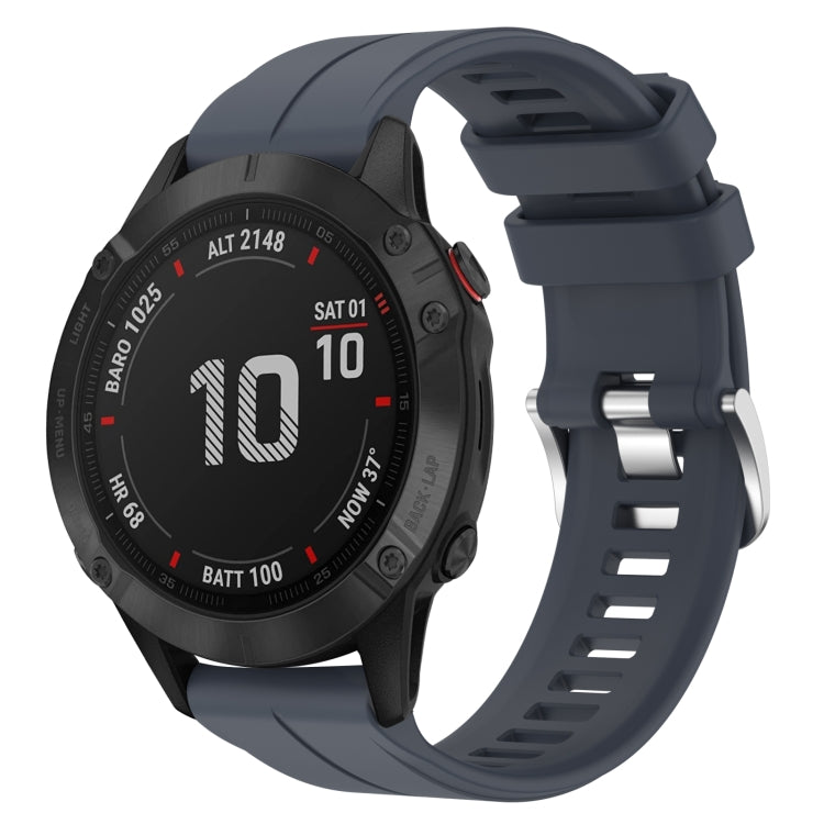Cinturino in silicone tinta unita da 22 mm, For Garmin Fenix 6 GPS, For Garmin Fenix 6 Pro GPS