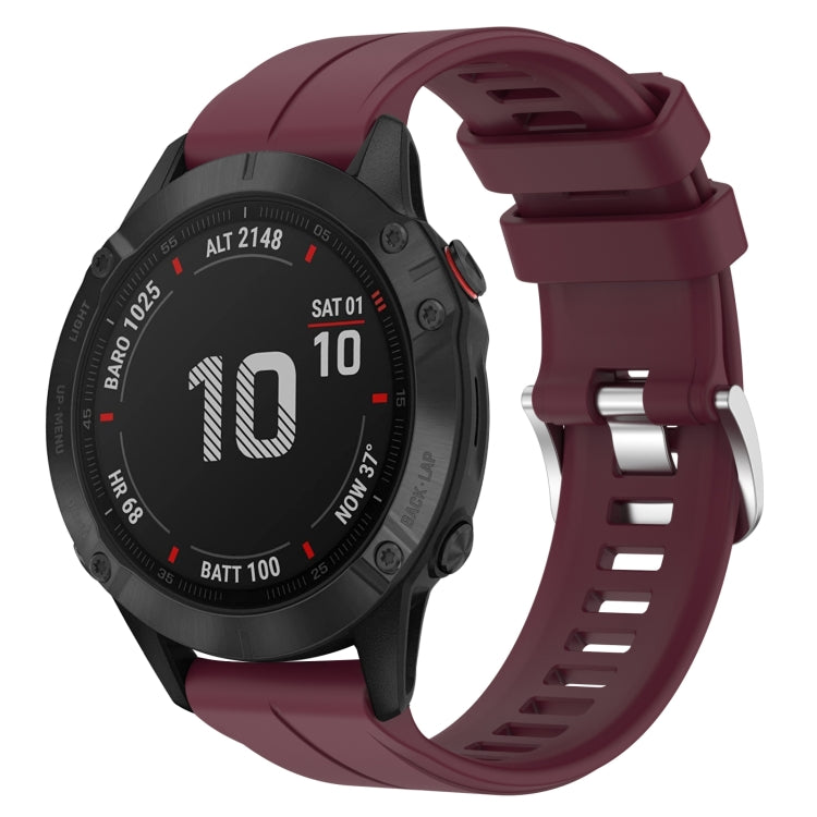 Cinturino in silicone tinta unita da 22 mm, For Garmin Fenix 6 GPS, For Garmin Fenix 6 Pro GPS
