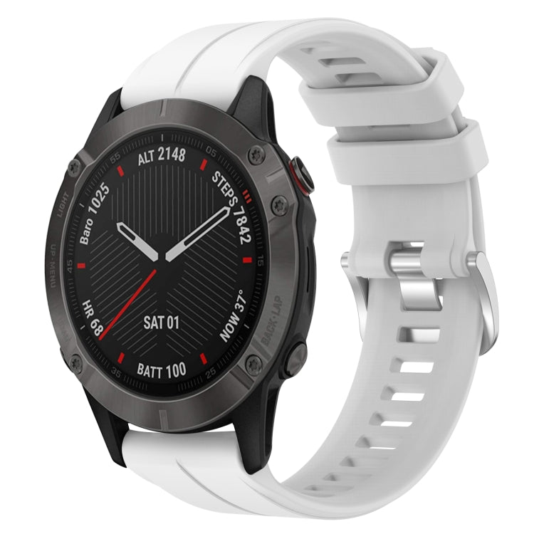 Cinturino in silicone tinta unita da 22 mm, For Garmin Fenix 6 Sapphire GPS, For Garmin Fenix 5