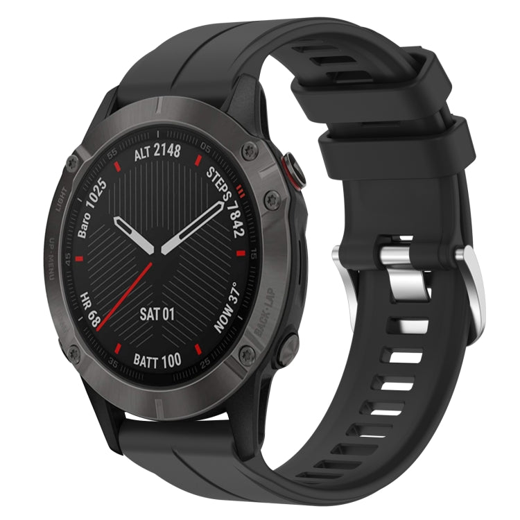Cinturino in silicone tinta unita da 22 mm, For Garmin Fenix 6 Sapphire GPS, For Garmin Fenix 5