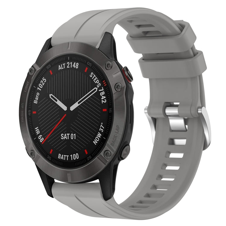 Cinturino in silicone tinta unita da 22 mm, For Garmin Fenix 6 Sapphire GPS, For Garmin Fenix 5