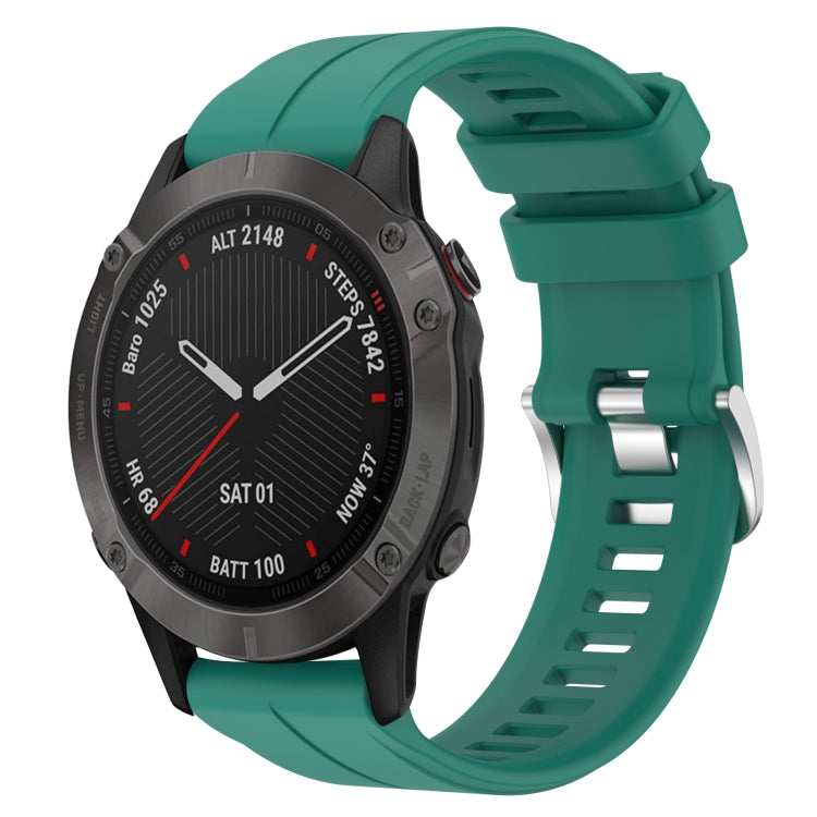 Cinturino in silicone tinta unita da 22 mm, For Garmin Fenix 6 Sapphire GPS, For Garmin Fenix 5