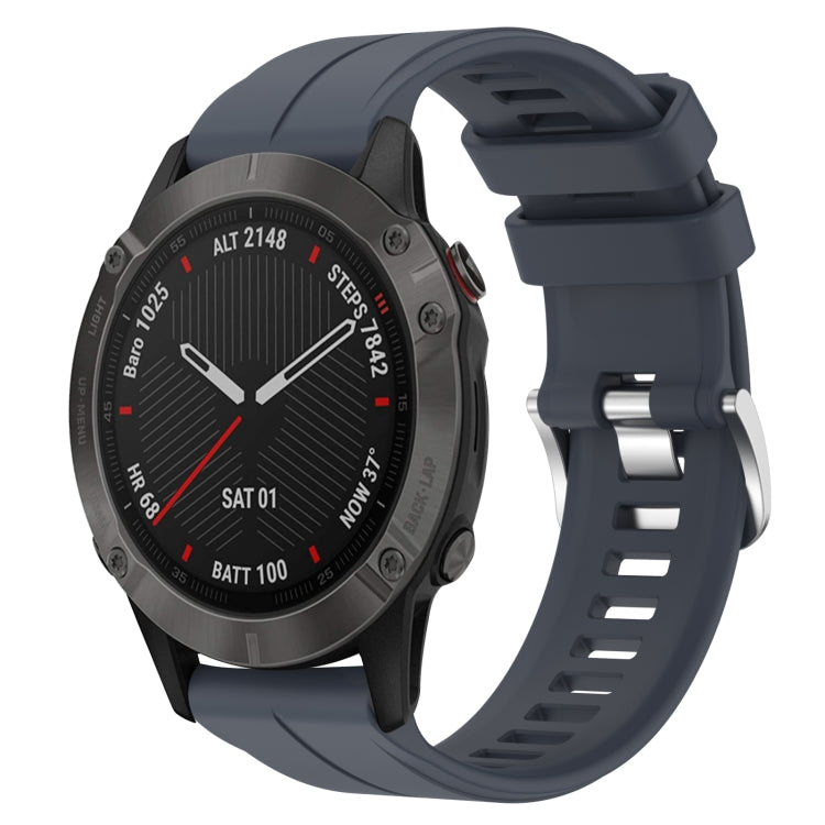 Cinturino in silicone tinta unita da 22 mm, For Garmin Fenix 6 Sapphire GPS, For Garmin Fenix 5