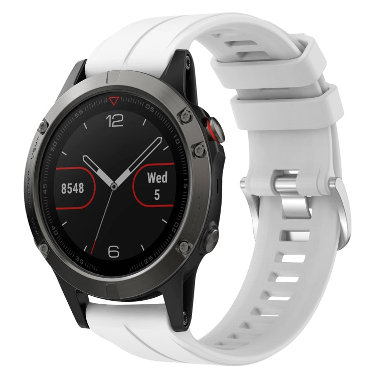 Cinturino in silicone tinta unita da 22 mm, For Garmin Fenix 6 Sapphire GPS, For Garmin Fenix 5