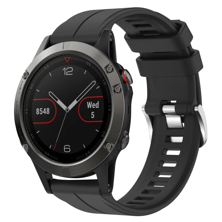 Cinturino in silicone tinta unita da 22 mm, For Garmin Fenix 6 Sapphire GPS, For Garmin Fenix 5