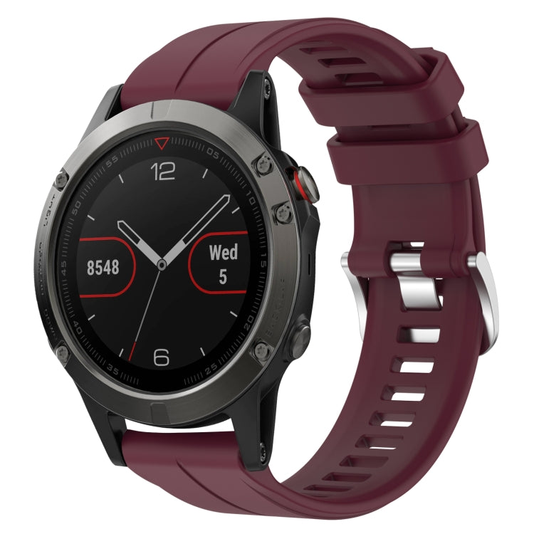 Cinturino in silicone tinta unita da 22 mm, For Garmin Fenix 6 Sapphire GPS, For Garmin Fenix 5