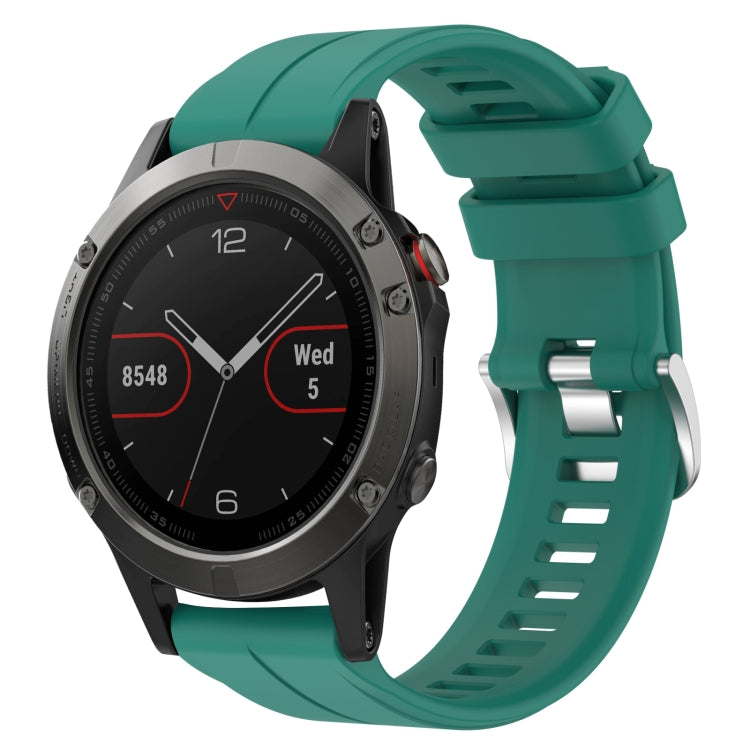 Cinturino in silicone tinta unita da 22 mm, For Garmin Fenix 6 Sapphire GPS, For Garmin Fenix 5