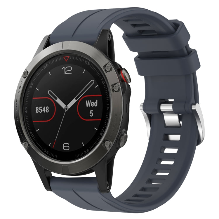 Cinturino in silicone tinta unita da 22 mm, For Garmin Fenix 6 Sapphire GPS, For Garmin Fenix 5