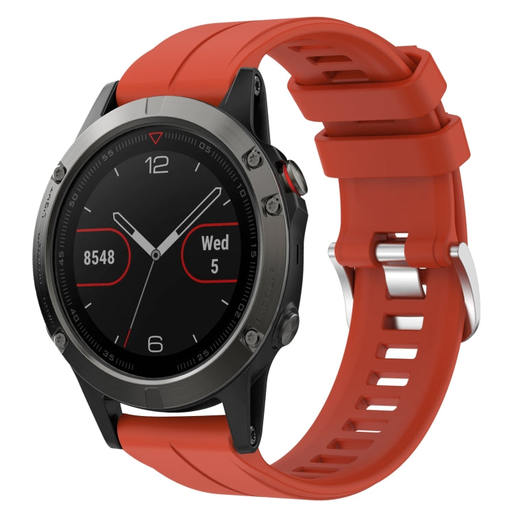 Cinturino in silicone tinta unita da 22 mm, For Garmin Fenix 6 Sapphire GPS, For Garmin Fenix 5