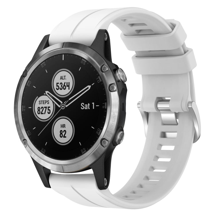 Cinturino in silicone tinta unita da 22 mm, For Garmin Fenix 5 Plus, For Garmin Quatix 5