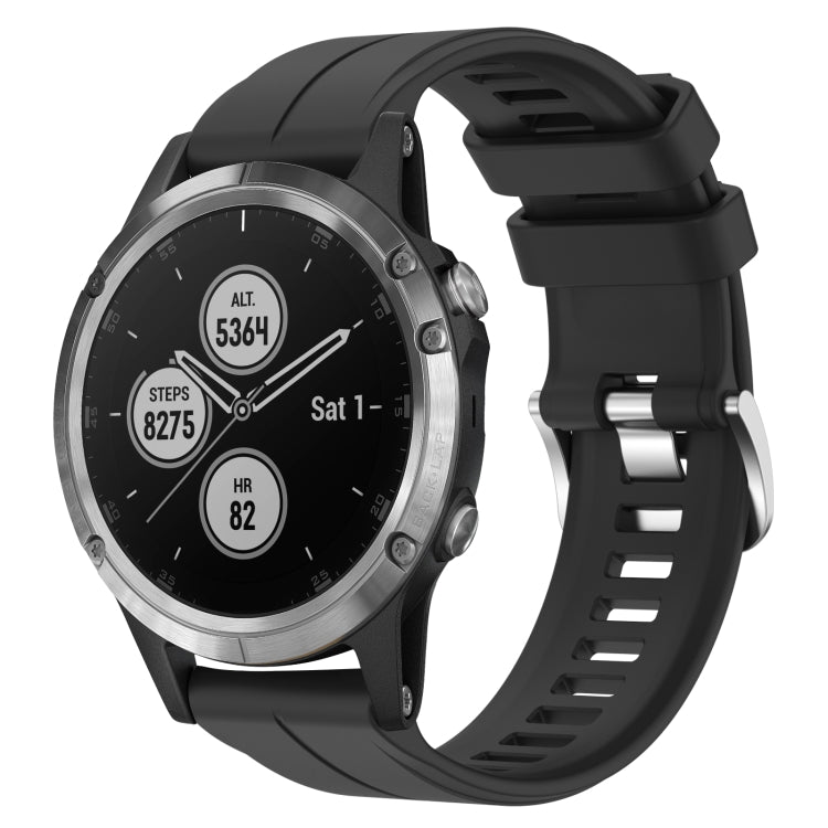 Cinturino in silicone tinta unita da 22 mm, For Garmin Fenix 5 Plus, For Garmin Quatix 5