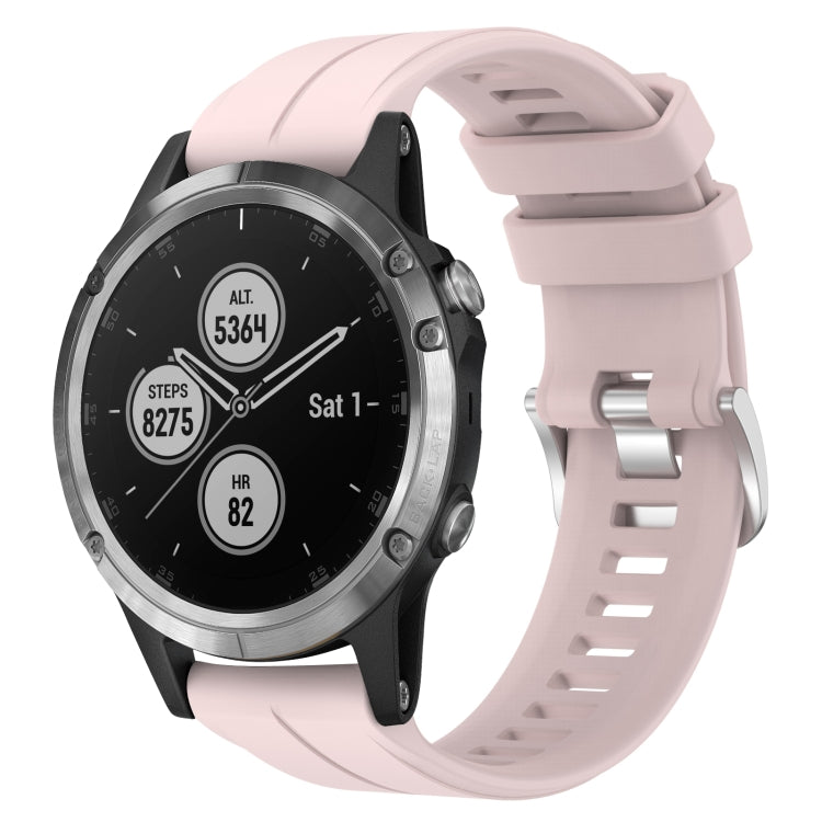 Cinturino in silicone tinta unita da 22 mm, For Garmin Fenix 5 Plus, For Garmin Quatix 5