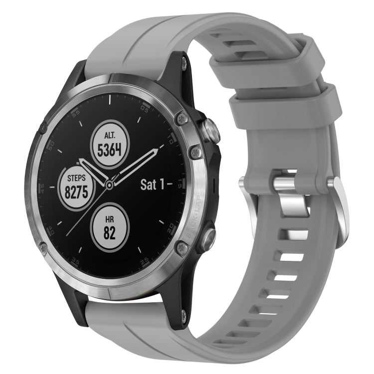 Cinturino in silicone tinta unita da 22 mm, For Garmin Fenix 5 Plus, For Garmin Quatix 5