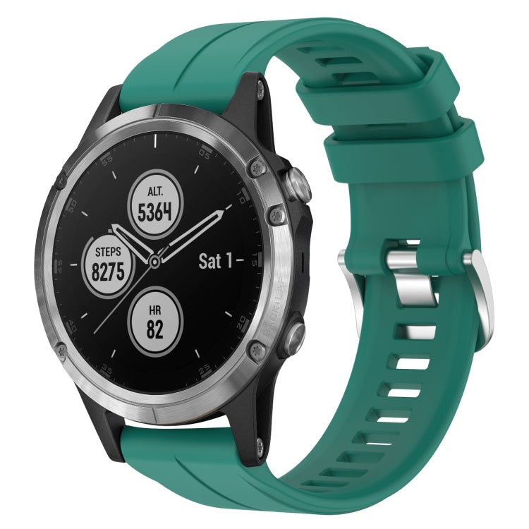 Cinturino in silicone tinta unita da 22 mm, For Garmin Fenix 5 Plus, For Garmin Quatix 5