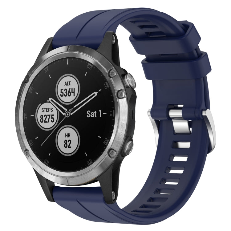 Cinturino in silicone tinta unita da 22 mm, For Garmin Fenix 5 Plus, For Garmin Quatix 5
