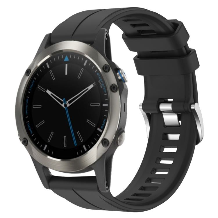 Cinturino in silicone tinta unita da 22 mm, For Garmin Fenix 5 Plus, For Garmin Quatix 5