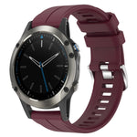 Cinturino in silicone tinta unita da 22 mm, For Garmin Fenix 5 Plus, For Garmin Quatix 5