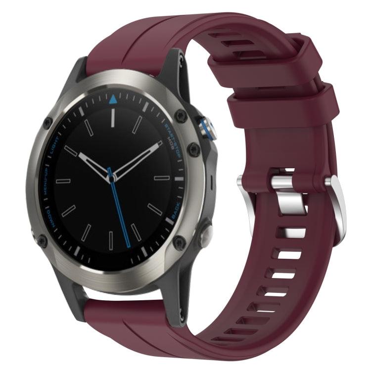 Cinturino in silicone tinta unita da 22 mm, For Garmin Fenix 5 Plus, For Garmin Quatix 5