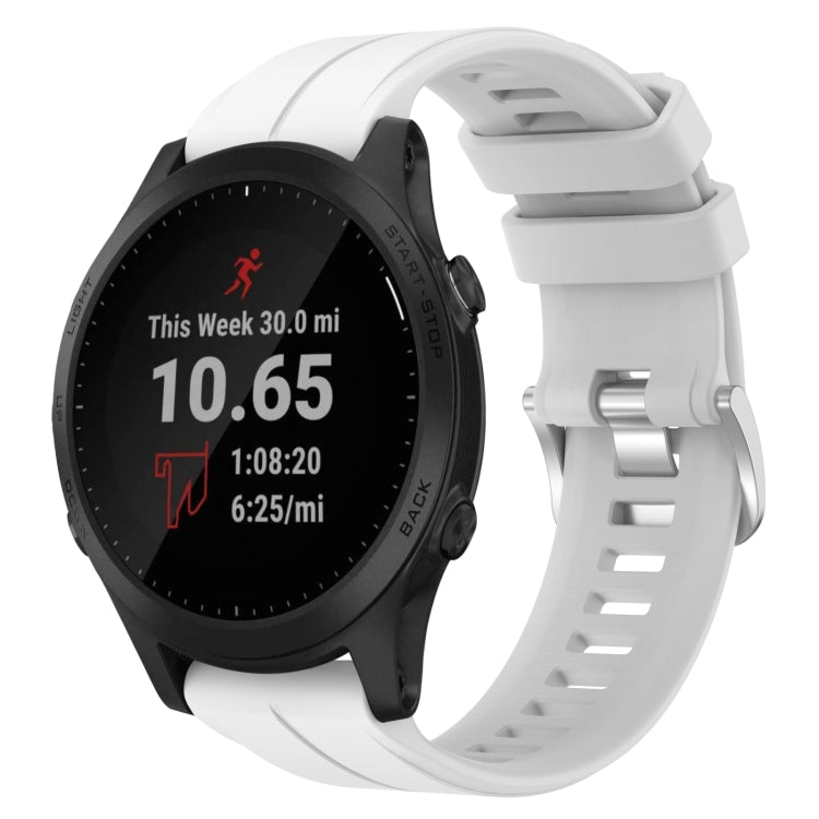 Cinturino in silicone tinta unita da 22 mm, For Garmin Quatix 5 Sapphire, For Garmin Forerunner 945