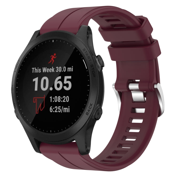 Cinturino in silicone tinta unita da 22 mm, For Garmin Quatix 5 Sapphire, For Garmin Forerunner 945