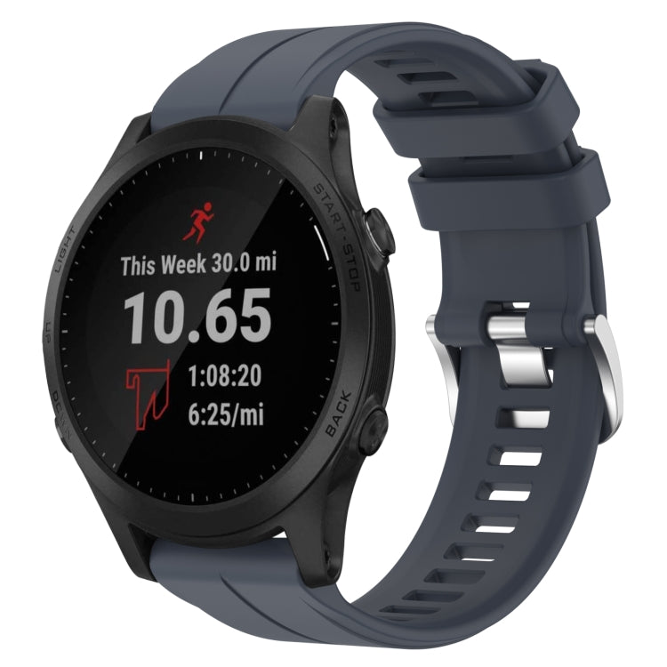 Cinturino in silicone tinta unita da 22 mm, For Garmin Quatix 5 Sapphire, For Garmin Forerunner 945