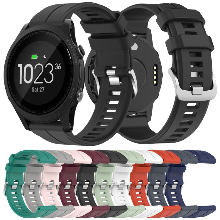 Cinturino in silicone tinta unita da 22 mm, For Garmin Forerunner 935