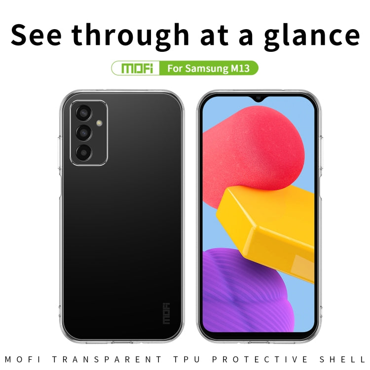 Custodia per telefono in TPU ultrasottile serie MOFI Ming, For Samsung Galaxy M13, For Xiaomi Poco M4 5G