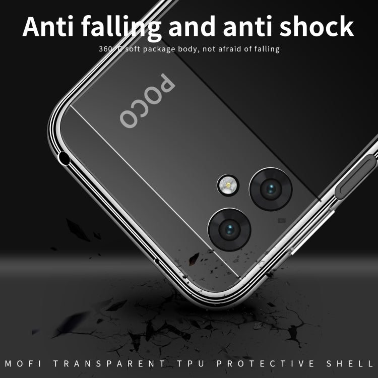 Custodia per telefono in TPU ultrasottile serie MOFI Ming, For Samsung Galaxy M13, For Xiaomi Poco M4 5G
