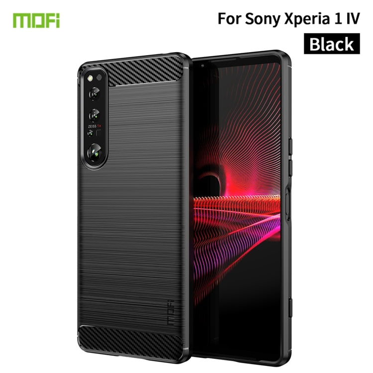 Custodia morbida in TPU in fibra di carbonio con trama spazzolata serie MOFI Gentleness, For Sony Xperia 1 IV, For Sony Xperia 10 IV, For OnePlus Ace / 10R 5G, For Nokia G11 / G21, For OPPO A57 4G / A57 5G / A77 5G