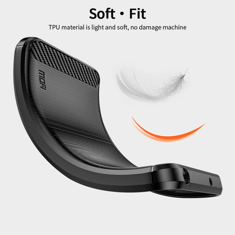 Custodia morbida in TPU in fibra di carbonio con trama spazzolata serie MOFI Gentleness, For Sony Xperia 1 IV, For Sony Xperia 10 IV, For OnePlus Ace / 10R 5G, For Nokia G11 / G21, For OPPO A57 4G / A57 5G / A77 5G