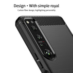 Custodia morbida in TPU in fibra di carbonio con trama spazzolata serie MOFI Gentleness, For Sony Xperia 1 IV, For Sony Xperia 10 IV, For OnePlus Ace / 10R 5G, For Nokia G11 / G21, For OPPO A57 4G / A57 5G / A77 5G