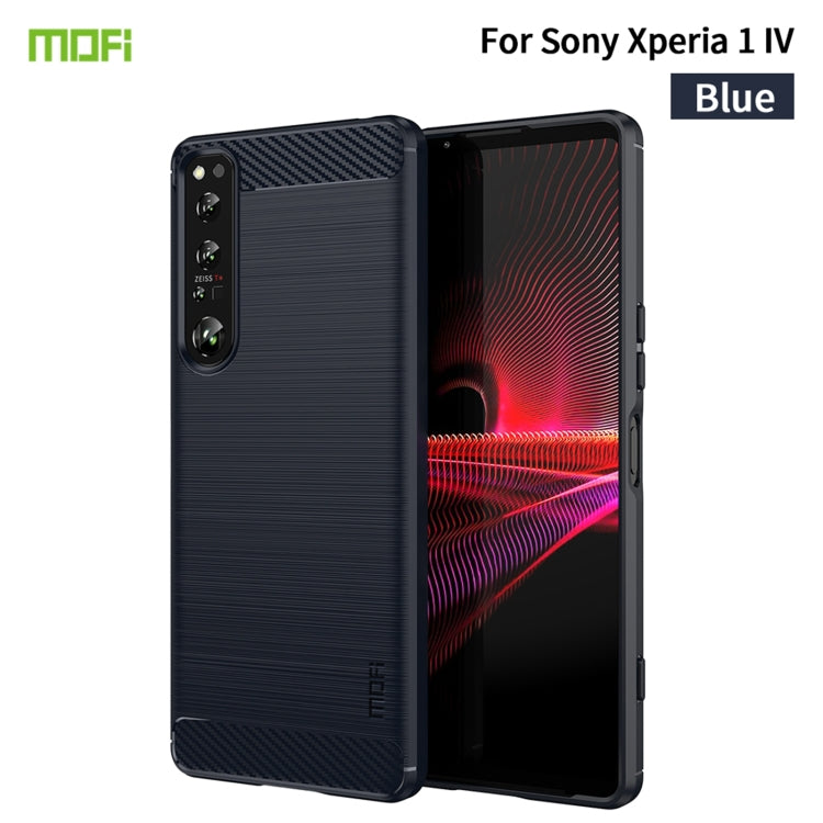 Custodia morbida in TPU in fibra di carbonio con trama spazzolata serie MOFI Gentleness, For Sony Xperia 1 IV, For Sony Xperia 10 IV, For OnePlus Ace / 10R 5G, For Nokia G11 / G21, For OPPO A57 4G / A57 5G / A77 5G