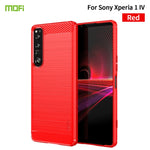 Custodia morbida in TPU in fibra di carbonio con trama spazzolata serie MOFI Gentleness, For Sony Xperia 1 IV, For Sony Xperia 10 IV, For OnePlus Ace / 10R 5G, For Nokia G11 / G21, For OPPO A57 4G / A57 5G / A77 5G