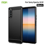 Custodia morbida in TPU in fibra di carbonio con trama spazzolata serie MOFI Gentleness, For Sony Xperia 1 IV, For Sony Xperia 10 IV, For OnePlus Ace / 10R 5G, For Nokia G11 / G21, For OPPO A57 4G / A57 5G / A77 5G