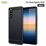 Custodia morbida in TPU in fibra di carbonio con trama spazzolata serie MOFI Gentleness, For Sony Xperia 1 IV, For Sony Xperia 10 IV, For OnePlus Ace / 10R 5G, For Nokia G11 / G21, For OPPO A57 4G / A57 5G / A77 5G