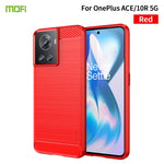 Custodia morbida in TPU in fibra di carbonio con trama spazzolata serie MOFI Gentleness, For Sony Xperia 1 IV, For Sony Xperia 10 IV, For OnePlus Ace / 10R 5G, For Nokia G11 / G21, For OPPO A57 4G / A57 5G / A77 5G