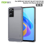 Custodia morbida in TPU in fibra di carbonio con trama spazzolata serie MOFI Gentleness, For Sony Xperia 1 IV, For Sony Xperia 10 IV, For OnePlus Ace / 10R 5G, For Nokia G11 / G21, For OPPO A57 4G / A57 5G / A77 5G