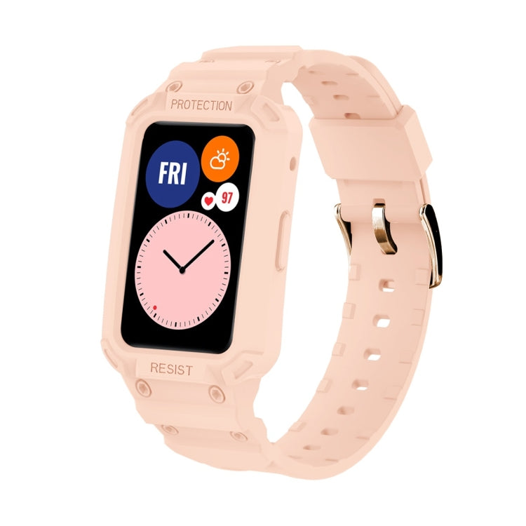 Per Huawei Watch Fit 2020 / Honor Watch ES 2020 Cinturino elastico regolabile in TPU integrato JSM, Pink, Black, Army Green, Translucent, Light Grey, Dark Blue