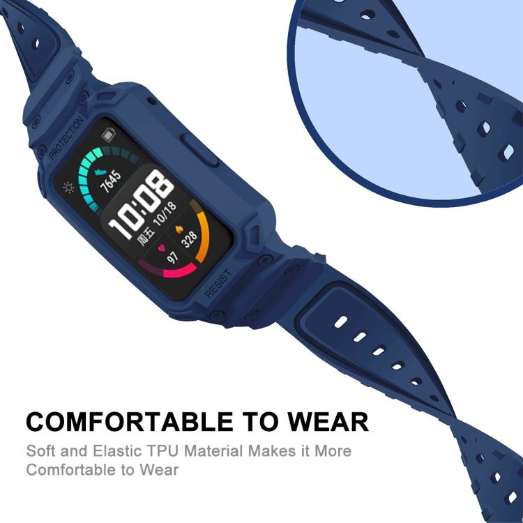 Per Huawei Watch Fit 2020 / Honor Watch ES 2020 Cinturino elastico regolabile in TPU integrato JSM, Pink, Black, Army Green, Translucent, Light Grey, Dark Blue