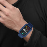 Per Huawei Watch Fit 2020 / Honor Watch ES 2020 Cinturino elastico regolabile in TPU integrato JSM, Pink, Black, Army Green, Translucent, Light Grey, Dark Blue