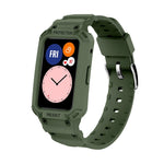 Per Huawei Watch Fit 2020 / Honor Watch ES 2020 Cinturino elastico regolabile in TPU integrato JSM, Pink, Black, Army Green, Translucent, Light Grey, Dark Blue