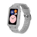 Per Huawei Watch Fit 2020 / Honor Watch ES 2020 Cinturino elastico regolabile in TPU integrato JSM, Pink, Black, Army Green, Translucent, Light Grey, Dark Blue