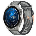 Cinturino per orologio in nylon intrecciato da 22 mm, For Huawei Watch GT3 Pro 46mm, For Huawei Watch GT3 46mm, For Huawei Watch GT Runner